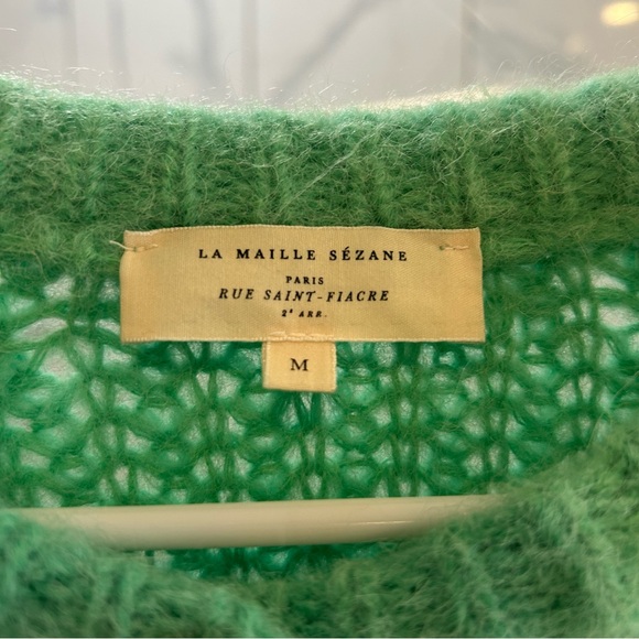 Sezane Green Cardigan Sweater - Picture 3 of 7